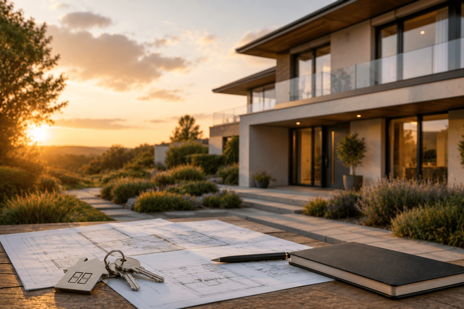Architektur und Immobilie als Symbol für Immobilien